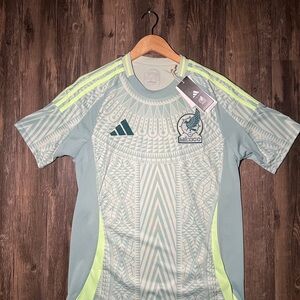 Adidas Men's Light Green Patterned Jersey